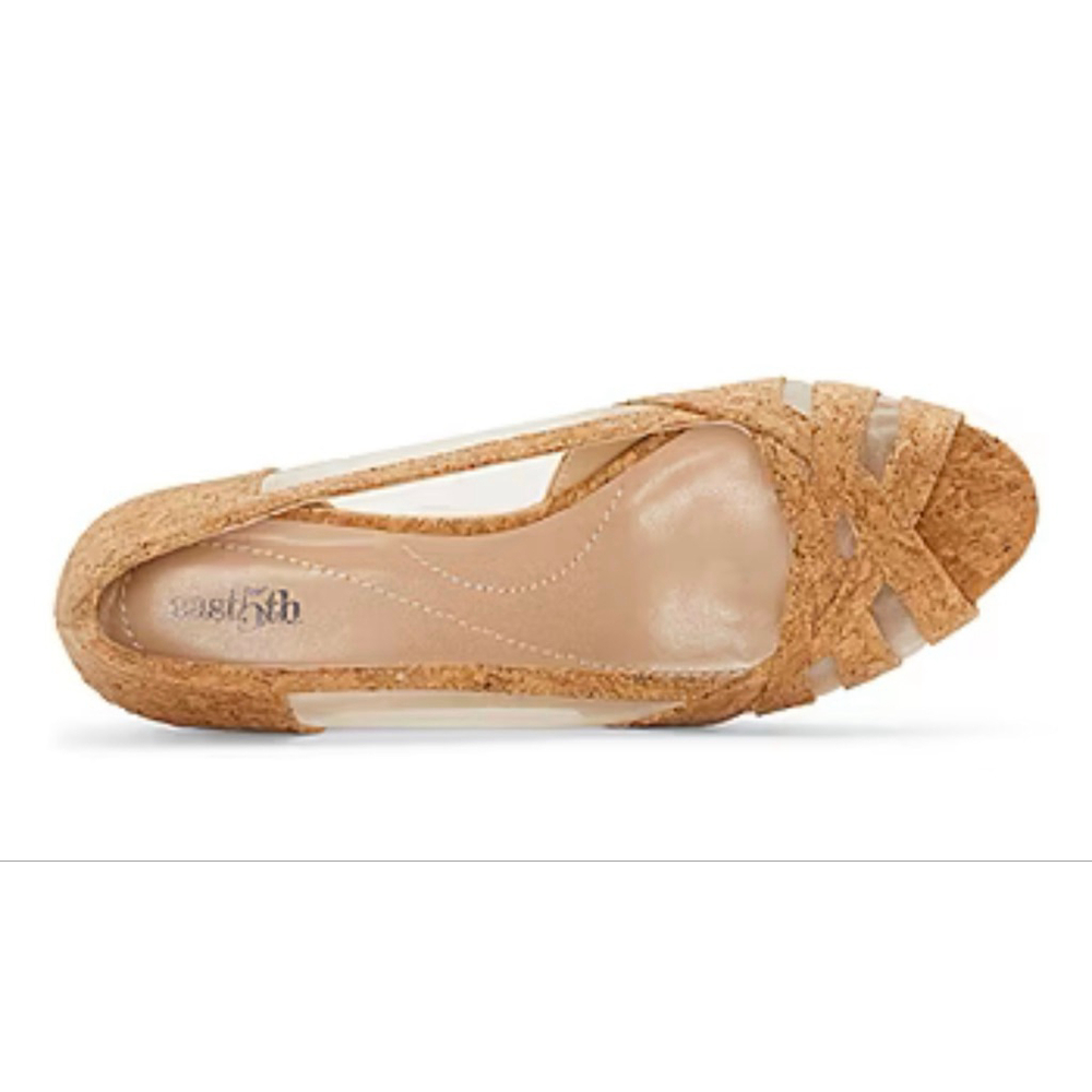 NEW Natural Cork East 5th Rani Round Slip-On Shoe 9.5 $60